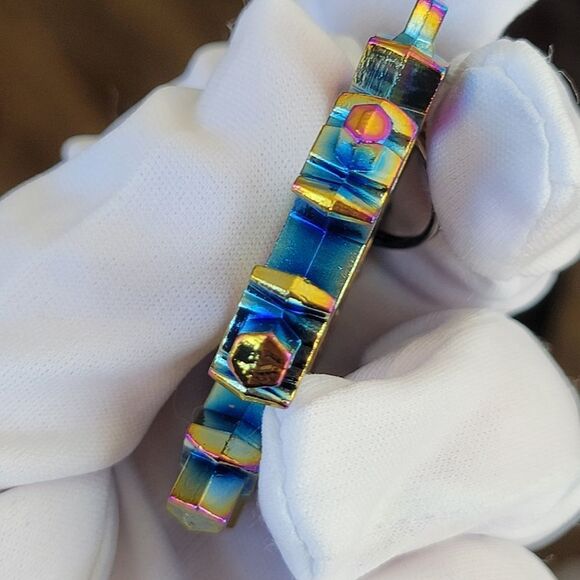 Multicolor Keychain Faux Burnt Titanium #0008 - Picture 9 of 9